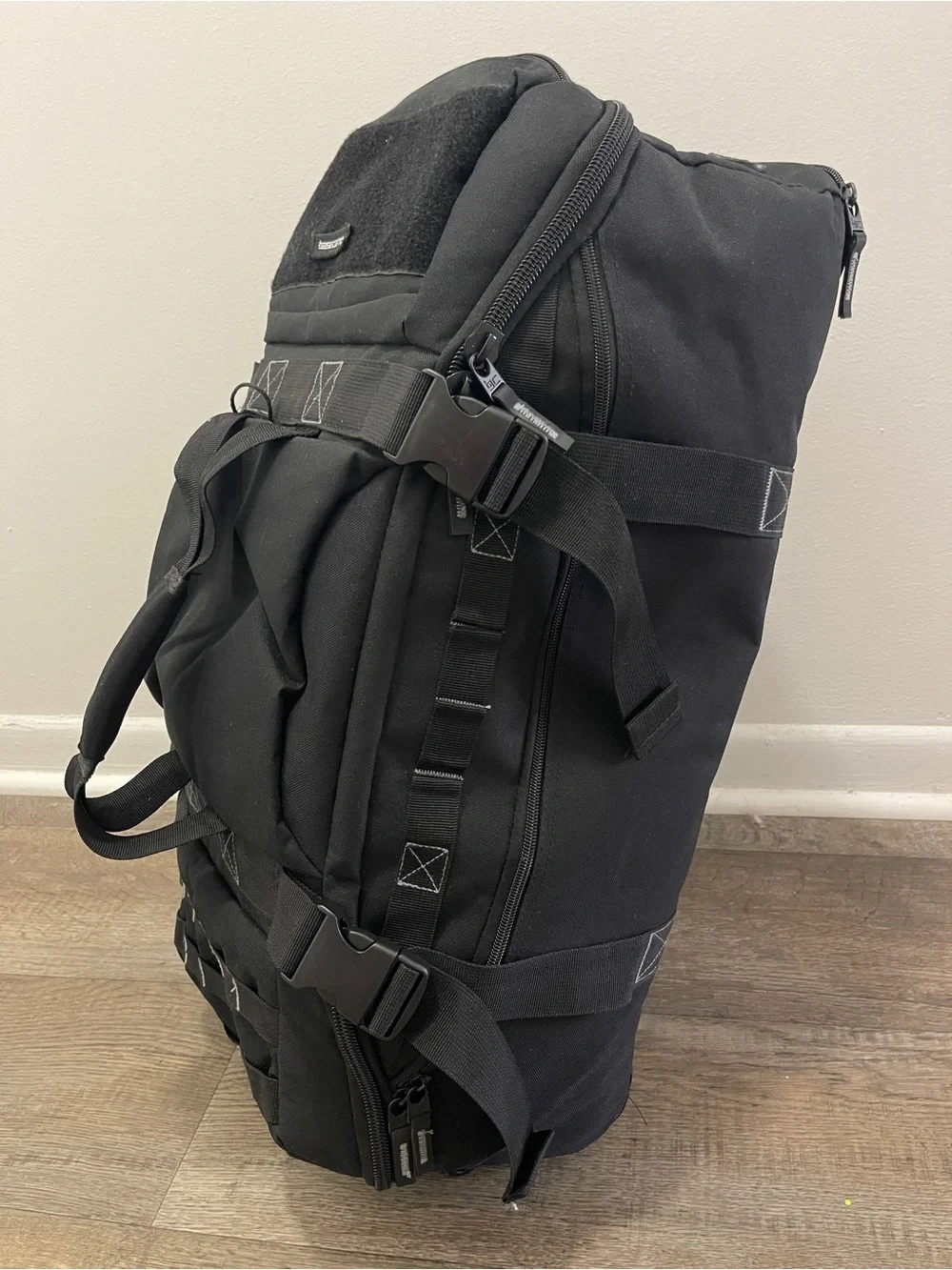 Spirit Men's Black Travel Duffel with Multiple Carry Options